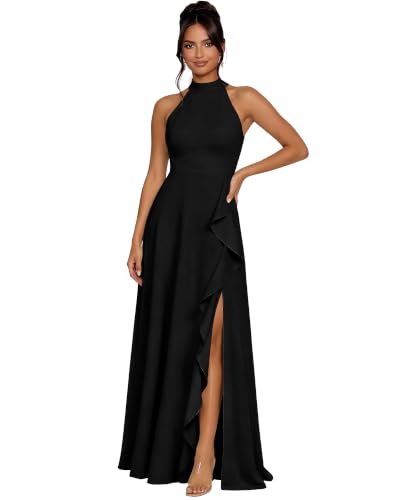 JAEDEN Bridesmaid Dresses for Women Ruffles Formal Dresses Wedding Guest