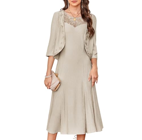 GRACE KARIN Mother of The Bride Dresses Wedding Guest Dresses with Jacket