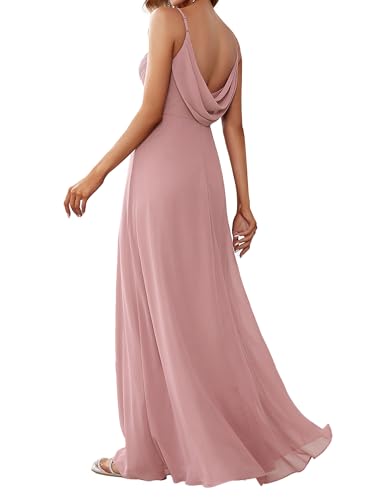 Ever-Pretty Women's Chiffon Backless Summer Bridesmaid Wedding Guest Dress
