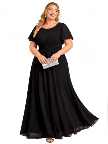 Ever-Pretty Plus Women's Maxi Plus Size Formal Mother of the Bride Dresses