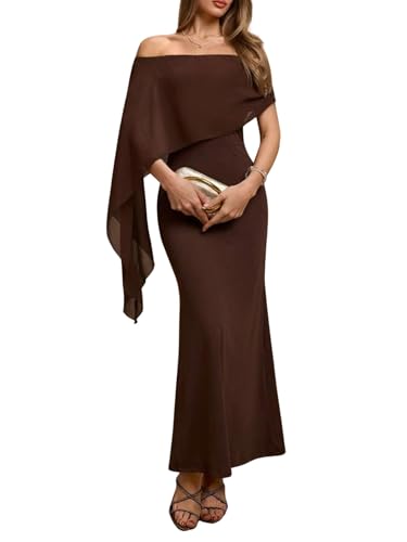 Verdusa Women's Fall Wedding Guest Dresses Off Shoulder Formal Elgant Dress