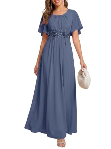 Ever-Pretty Women's Chiffon Formal Evening Dress Wedding Guest Dresses