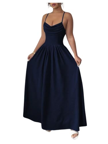 Verdusa Women's Sleeveless A Line Formal Dress Wedding Guest Dress