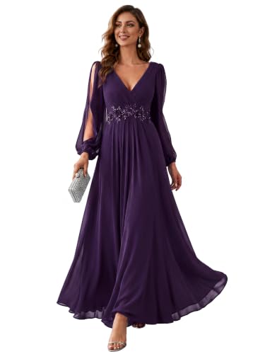 Ever-Pretty Women's Fall Long Sleeves Formal Mother of the Bride Dresses