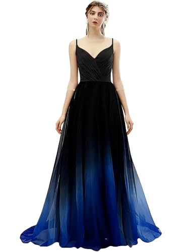 Gradient Long Prom Dresses for Women Ombre Evening Wedding Party Gowns 16