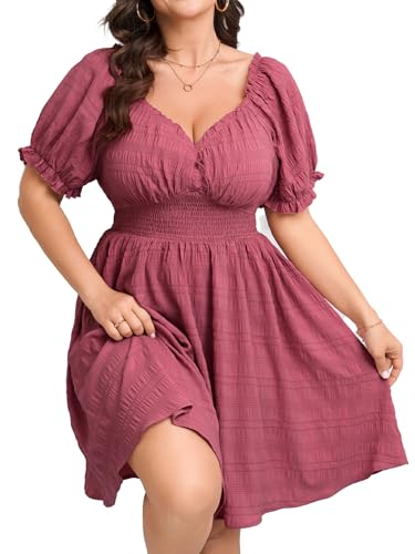 SCOMCHIC Womens Plus Size Summer Casual Sun Dress