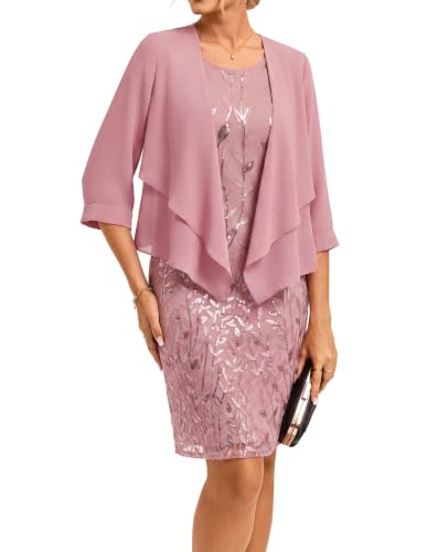 GRACE KARIN Mother of The Bride Groom Dresses Wedding Guest Dress Pink S