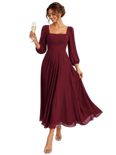 Ever-Pretty Women's Long Sleeve Formal Wedding Guest Dress Cocktail Dresses