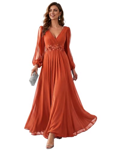 Ever-Pretty Women's Fall Long Sleeves Formal Mother of the Bride Dresses
