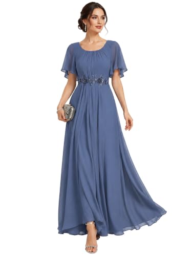 Ever-Pretty Women's Applique Chiffon Formal Wedding Guest Dresses
