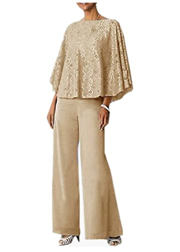 Lace Top the Bride Mother Pantsuits Wedding Women Dress Evening Groom Tuxedo