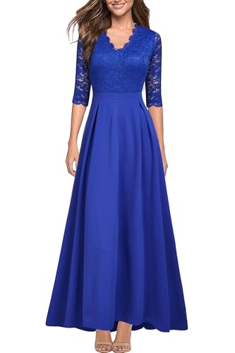 REPHYLLIS Prom Dresses for Women Wedding Dresses for Bride Long Maxi XL Blue