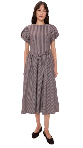 Lisa Says Gah Women's Verena Dress, Saddle Stripe, XL