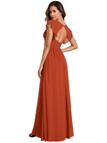 Ever-Pretty Women's Summer Backless Bridesmaid Dresses Flowy Formal Dress
