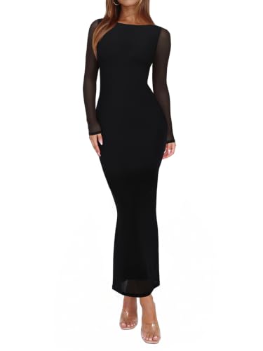 REORIA Women's Fall Wedding Guest Dress Black Onyx X-Small