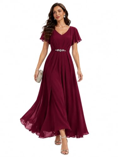 Ever-Pretty Women's Chiffon Maxi Formal Dress Mother of the Bride Dresses