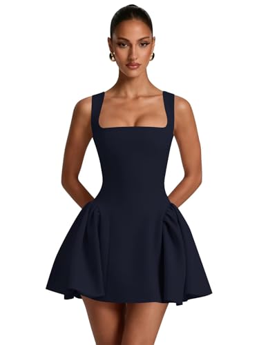 GYHAMP Satin Navy Blue Graduation Corset Homecoming Dresses HOCO US2