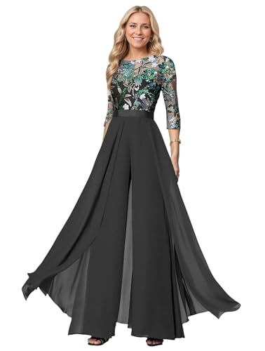 Elegant Women's Wedding Guest Jumpsuits Outfits Evening Party for Formal Mother of Groom Pantsuits 2026 Multi Colored