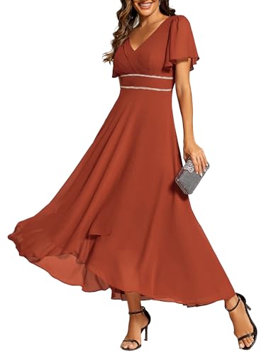 Ever-Pretty Women's Chiffon V-Neck Formal Mother of the Bride Dresses