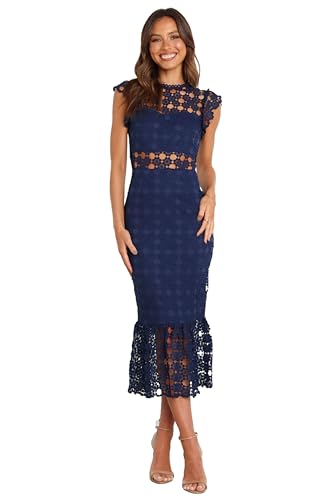 Petal & Pup Lauren Dress - Navy 2