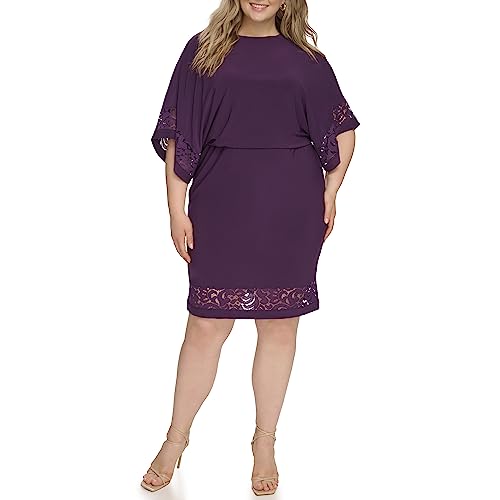 Jessica Howard Women's Dresses Dress,Plum,24W