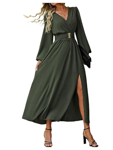 SweatyRocks Women's Long Sleeve Formal Dresses Wedding Guest Dresses