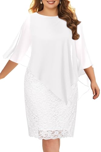 Plus Size Wedding Dresses Bridal Shower White Church Formal Elegant Dress
