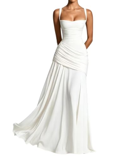Cocktail Dresses for Women Sleeveless Long Semi Formal Prom Party Dress L