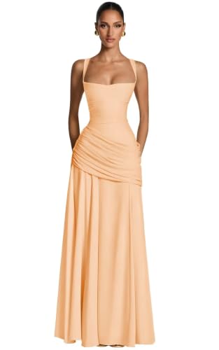 Chiffon Bridesmaid Dresses for Wedding 2026 Spaghetti Straps Formal Dress