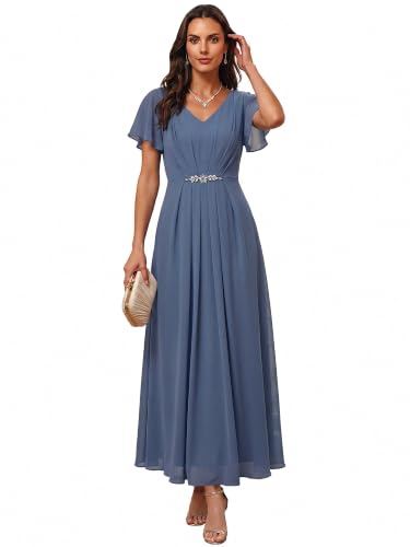 Ever-Pretty Women's Chiffon Maxi Formal Dress Mother of the Bride Dresses
