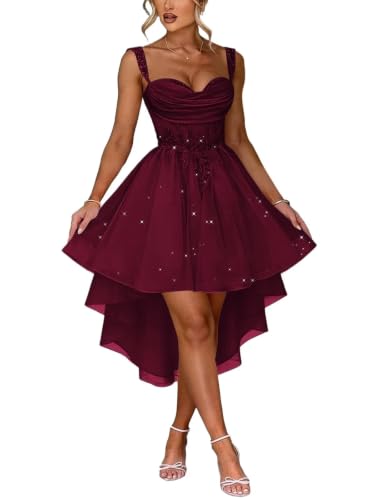 Short Homecoming Dresses Desert Rose Sequin Low HOCO Dresses 16
