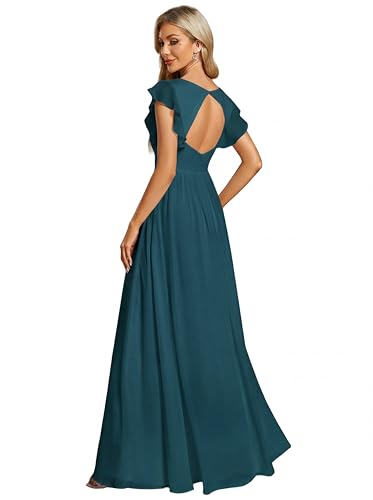 Ever-Pretty Women's Summer Backless Bridesmaid Dresses Flowy Formal Dress