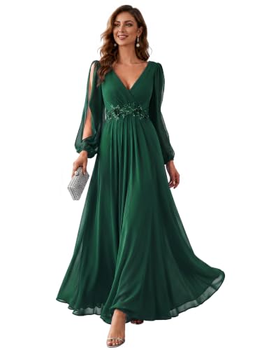 Ever-Pretty Women's Fall Long Sleeves Formal Mother of the Bride Dresses