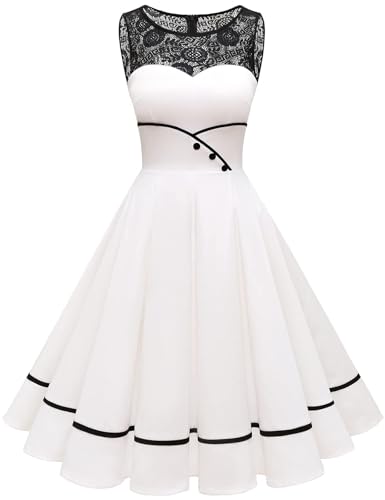White Vintage Cocktail Bride Wedding Guest Old Hollywood Dress Ivory S