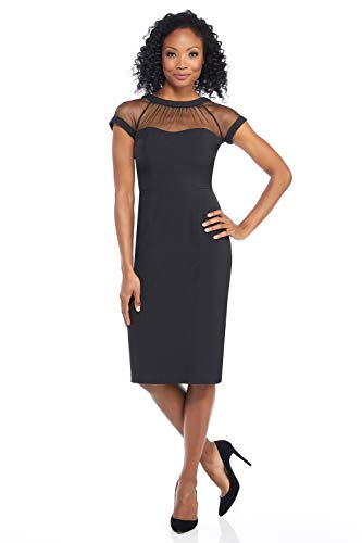 Maggy London Women's Dresses Illusion Dress Occasion Event Party Holiday Cocktail Guest of Wedding