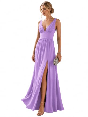 Ever-Pretty Women's V Neck Sleeveless Formal Dress Wedding Guest Dresses