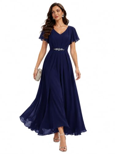 Ever-Pretty Women's Chiffon Maxi Formal Dress Mother of the Bride Dresses