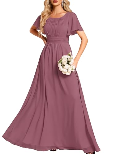 Ever-Pretty Women's Chiffon Formal Dress Mother of the Bride Dresses Orchid