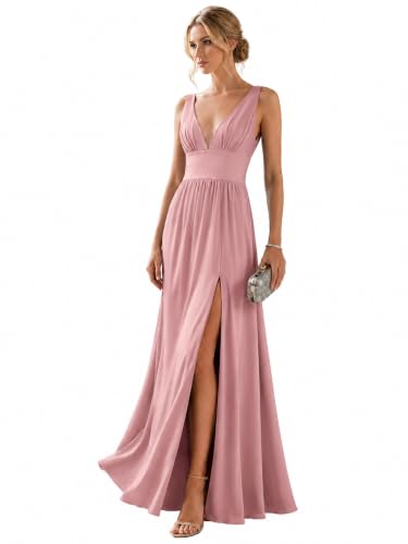 Ever-Pretty Women's V Neck Sleeveless Formal Dress Wedding Guest Dresses