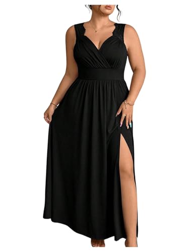 OYOANGLE Women's Plus Size Formal Evening Maxi Dress Wedding Guest Party