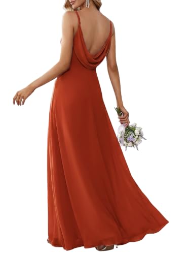 Ever-Pretty Women's Chiffon Backless Summer Bridesmaid Wedding Guest Dress