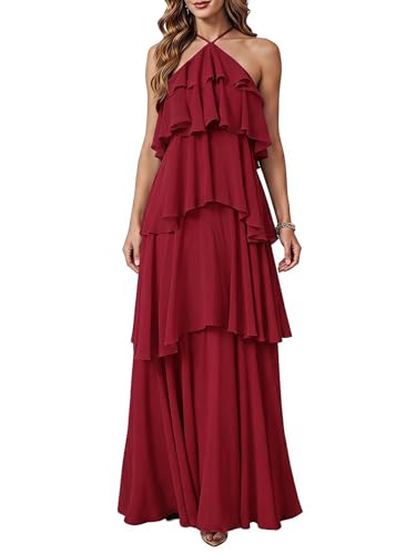 SOLY HUX Women's Wedding Guest Maxi Dress