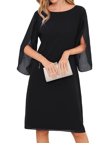 GRACE KARIN Elegant Women Dresses Summer 2024 Formal Dresses Black 12