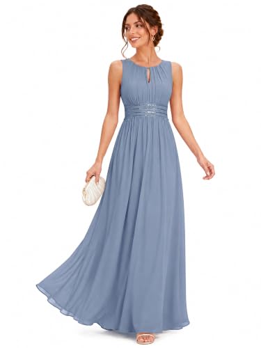 Ever-Pretty Women's Sleeveless Bridesmaid Dress Chiffon Formal Dresses