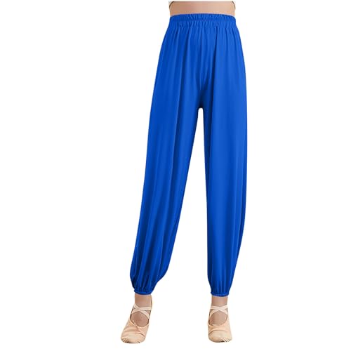 HGps8w Loose Pilates Pants for Women Soft Yoga Sports Dance Harem Pants