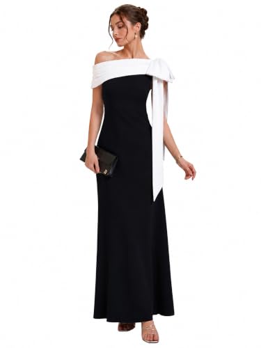 Ever-Pretty Women's Maxi Formal Wedding Guest Dress Stretchy Evening Gown