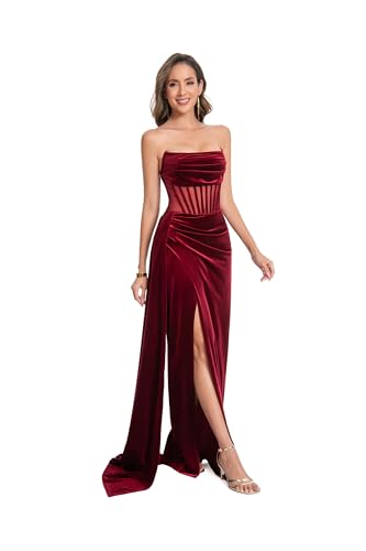 CHRYSTELAR Prom Dresses for Women Formal Evening Gown Wedding Guest