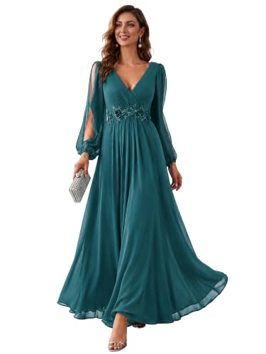 Ever-Pretty Women's Fall Long Sleeves Formal Mother of the Bride Dresses