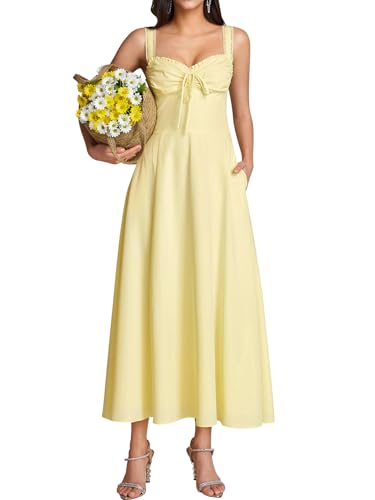 KUTUMAI Women Summer Floral Corset Midi Wedding Guest Engagement Dress