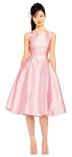 Adrianna Papell Women's Sleeveless Tea Length Dress, Ivory, 2